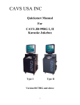 CAVS JB-99RG II User`s manual