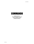 Commando FM-760 Owner`s manual