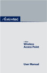 ActionTec 11Mbps Wireless Access Point User manual