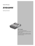 Evolution Technologies EV64AMX Operating instructions