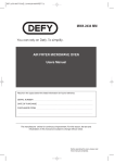 Defy MWA 2434 MM Specifications