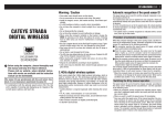 Cateye CC-RD420DW Instruction manual