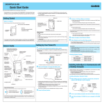 Casio Cassiopeia Pocket PC Hardware manual