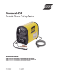 ESAB Powercut 650 Instruction manual