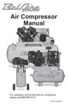 BelAire Air Compressor Instruction manual