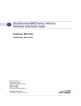 Allied Telesis AT-8900 SERIES Installation guide