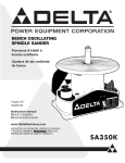 Delta SA350K Instruction manual