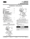 Carrier AQUASNAP MPW015-045 Specifications