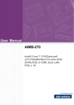 Advantech AIMB-270 User manual