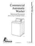 Alliance Laundry Systems H002C Service manual