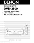 Denon DVD-2800II Operating instructions
