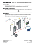 Crestron Green Light GLPS-HDSW-FT Installation guide