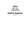 American Megatrends IB892 User`s manual