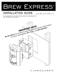 Brew Express BE-110 Specifications