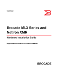 Brocade Communications Systems MLX Series Installation guide