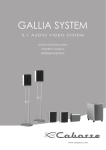 CABASSE GALLIA Owner`s manual