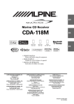 CDA CD 60 Owner`s manual