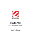 Encore ENLTV-FM3 User`s guide