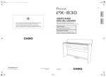 Casio PX-830 User`s guide