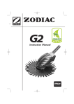 Zodiac Automatic Pool Cleaner Instruction manual
