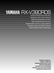 Yamaha RX-V390RDS Owner`s manual