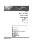 Ricoh Aficio SPC400DN Operating instructions