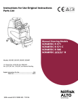 Alto SCRUBTEC R 586 Operator`s manual