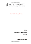 Ricoh LDD735 Service manual