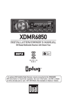 Dual XDMR6850 User`s manual