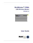 Multitech CDMA User guide