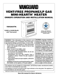 Vanguard VMH3000TPA Installation manual