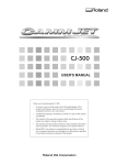 Roland CJ-540 User`s manual