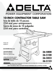 Delta 36-5000 Instruction manual