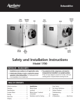 Aprilaire 1700 Specifications