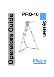 Vinten protouch Pro-10 system Technical data