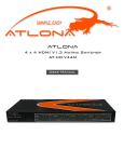 Atlona AT-HD-V44M User manual