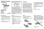 Whistler PI-3000 Owner`s manual