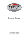 Vidalia Vidalia Grill Operating instructions