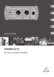 Behringer POWERPLAY P1 Specifications