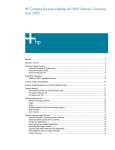 HP Compaq dc7600 SFF Installation manual