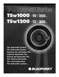 Blaupunkt TSW 1200 Specifications
