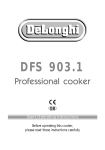 DeLonghi DFS 903 Operating instructions