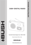 Bush BR05DAB Instruction manual