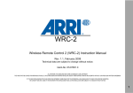 ARRI Ramp Preview Controller Instruction manual