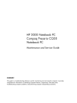 Compaq 2000fc Specifications
