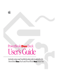 Apple PowerBook Duo Dock (including Duo Dock Plus) User`s guide