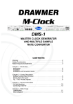 Drawmer M-Clock DMS-1 Specifications