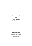 Canyon CN-WF518 User manual
