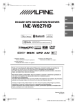 Alpine INE-W927HD Owner`s manual