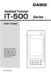 Casio IT-500 User`s guide